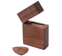 Custodia per plettri per chitarra ZenithAur in legno con custodia Sicurezza per plettri per musicisti in movimento, uno speciale supporto per plettri con un nuovo design a forma