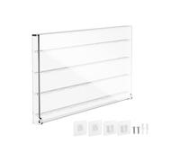 Custodia per plettro da parete in acrilico con 32 scomparti, per decorazione domestica e palcoscenica, supporto adesivo per plettro da parete