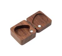 Custodia per plettro per chitarra - Scatola portaoggetti quadrata in legno, custodia per plettro per chitarra, scatola per supporto in noce, vetrina per supporto per plettro per chitarra | scatola por