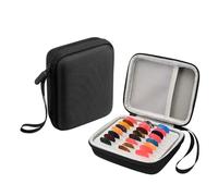 Custodia per plettro per parafango/per Dunlop/per D'Addario/per Jim Dunlop/per ChromaCast/per UNLP MUSICAL STRUMENT Chitarre Acustiche Elettriche Picks Accessori Custodia (solo custodia) (nero)