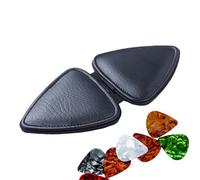 Custodia per plettro, porta plettro - Borsa nera per plettri per chitarra da 12 pezzi - per chitarra, vetrina per plettri per chitarra, organizer per plettri per chitarra elettrica