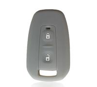 Custodia per portachiavi a distanza a 2 pulsanti per accessori di protezione per custodia per chiave per auto Tata Indica Vista Indigo Manza in silicone, GRIGIO