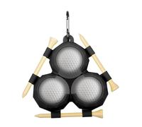Custodia per portapalla da golf,supporto per pallina da golf | custodia in silicone per palline da golf che può contenere 3 palline, da golf portatili, supporto di protezione per palla