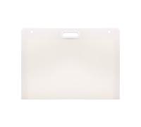Custodia per portfolio artistico, struttura in plastica resistente, cartella impermeabile per opere d'arte, con spessa plastica PP semitrasparente e
