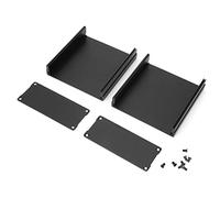 Custodia per progetti elettronici con custodia per strumenti per circuiti stampati in alluminio nero opaco Almeigrity