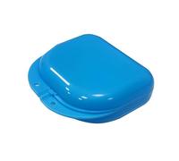 Custodia per protesi, 1 scatola di fissaggio per bretelle, protesi, fermo, paradenti, asciutta e traspirante (blu navy)