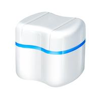 Custodia Per Protesi - Bagno Per Protesi Falso, Scatola Di Ritenzione Dentale | Contenitore Per Ammollo Portatile Per Riporre Il Paradenti, Supporto Per Filtro Per Cestello Per Il Risciacquo Con Spazz