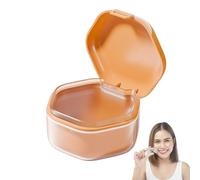 Custodia per protesi, custodia da bagno per protesi, a prova di perdite, contenitore portatile per denti falsi, custodia impermeabile per la pulizia della protesi, contenitore per casa, ufficio