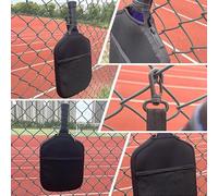 Custodia per racchette da tennis, con tasca e tracolla, in neoprene, per pallina da tennis, per pallina da tennis, per la maggior parte delle scuole