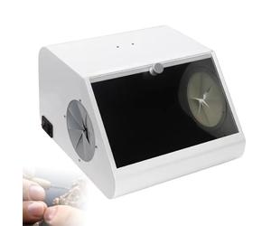 Custodia per raccolta di polveri per smerigliatura e lucidatura da laboratorio, conservazione a prova di polvere con illuminazione a LED per un efficace controllo della polvere sotto vuoto