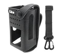 Custodia per radio bidirezionale in pelle con anello a D rigido da 3" per Motorola DP3000e, DP3441, DP3441e, DP3661, DP3661E, XiR E8600, XiR E8608, XiR E8608i, XiR E8628i, XiR E868, XiR R P860 0