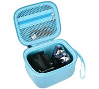 Custodia per rasoio elettrico Pitbull Pro, da viaggio, per rasoi da uomo, per rasoi da barba, con tasca in rete con cerniera, solo kit per la toelettatura dei baffi Gold Pro, colore blu