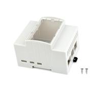 Custodia per Raspberry Pi 5, DIN Rail ABS Custodia Compatibile con Raspberry Pi HAT PoE HAT (F), RS485 CAN HAT ecc. Finestra Superiore Trasparente, Ampio Spazio Interno, Modellazione Iniezione
