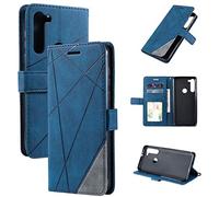 Custodia per Realme 5 ,Custodia in Pelle Custodia per Oppo Realme 5 RMX1911 / Realme 5s RMX1925 / Realme 5i RMX2030 / Realme C3 RMX2020 / Realme C3i RMX2027 / Realme Narzo 10 Custodia Cover Case Blue