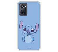 Custodia per Realme 9i - OPPO A76 Ufficiale di Lilo & Stitch, Blu per proteggere il tuo cellulare. Cover per Xiaomi in silicone flessibile con licenza ufficiale di Lilo & Stitch