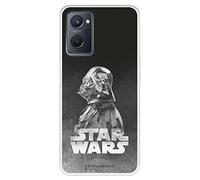 Custodia per Realme 9i - OPPO A76 ufficiale di Star Wars Darth Vader sfondo nero per proteggere il tuo cellulare Cover per Xiaomi in silicone flessibile con licenza ufficiale di Star Wars