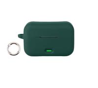 Custodia per Realme Buds T500 Pro, custodia protettiva in silicone per auricolari wireless, custodia antiurto con chiusura a fibbia rotonda (verde)