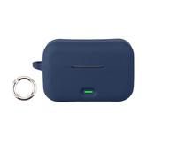 Custodia per Realme Buds T500 Pro, custodia protettiva in silicone per auricolari wireless, custodia antiurto con chiusura a fibbia rotonda (blu)