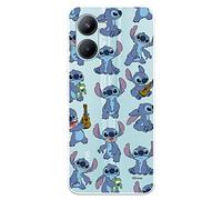 Custodia per Realme C33 ufficiale di Lilo & Stitch Pattern trasparente per proteggere il tuo cellulare. Cover Realme in silicone flessibile con licenza ufficiale Disney