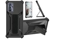 Custodia per Realme Gt Master Edition Cover Custodia Case Ibrida [Con protezione dello schermo in vetro temperato] [supporto magnetico pieghevole] [resistente alle impronte digitali smerigliato] Nero