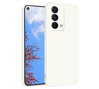 Custodia per Realme GT Master Edition Sottile Rosa, Setosa al Tatto per Realme GT Master Edition Cover Silicone Morbido Antiurto Case Carino Anti-impronta Estetica (Bianco)