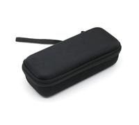 Custodia per registratore portatile con chiusura a cerniera e cinghia | Custodia nera per registratore, chiusura con cerniera intorno al perimetro della custodia, cinghia da polso per il trasporto