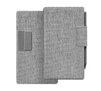Custodia per Remarkable Paper Pro Move, folio tessuto mosaico, porta penna ripiegabile, attivazione/spegnimento auto, rivestimento microfibra, design a libretto, magnete potente (Grigio tessuto)