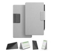 Custodia per Remarkable Paper Pro Move, folio tessuto polimerico, porta penna ripiegabile, attivazione/spegnimento auto, rivestimento microfibra, design a libretto, magnete potente (Grigio)