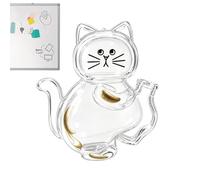 Custodia per ricordi per peli di gatto, decorazione trasparente a forma di gattino, custodia commemorativa per animali domestici, per pendolari, appartamenti, frigoriferi, dormitori, fidanzati e