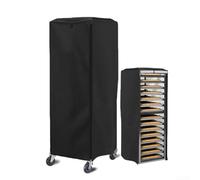 Custodia per Ripiani all'Acqua e Olii Nera Custodia per Ripiani | 420D silver-coated, waterproof dustproof, 59x72x163cm, single zipper per access, black oxford cloth