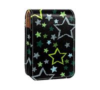 Custodia per rossetti da esterno con tartarughe marine blu, portatile, organizer per rossetti, con specchio, mini borsa per il trucco da donna, contiene fino a 3 rossetti, Multicolore - 6, 9.5x2x7