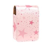 Custodia per rossetti da esterno con tartarughe marine blu, portatile, organizer per rossetti, con specchio, mini borsa per il trucco da donna, contiene fino a 3 rossetti, Multicolore 2, 9.5x2x7