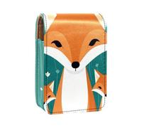 Custodia per rossetto,borsa per trucco portatile,custodia per cosmetici,organizer per trucco,animale carino famiglia volpe