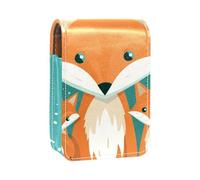 Custodia per rossetto,borsa per trucco portatile,custodia per cosmetici,organizer per trucco,animale carino famiglia volpe