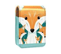 Custodia per rossetto,borsa per trucco portatile,custodia per cosmetici,organizer per trucco,animale carino famiglia volpe