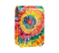 Custodia per rossetto,borsa per trucco portatile,custodia per cosmetici,organizer per trucco,arcobaleno di turbinio colorato legato