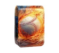 Custodia per rossetto,borsa per trucco portatile,custodia per cosmetici,organizer per trucco,baseball nel fuoco e nell'acqua