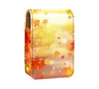 Custodia per rossetto,borsa per trucco portatile,custodia per cosmetici,organizer per trucco,Cadono le foglie d'autunno