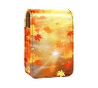 Custodia per rossetto,borsa per trucco portatile,custodia per cosmetici,organizer per trucco,Cadono le foglie d'autunno