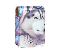 Custodia per rossetto,borsa per trucco portatile,custodia per cosmetici,organizer per trucco,cane animale lupo