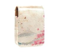 Custodia per rossetto,borsa per trucco portatile,custodia per cosmetici,organizer per trucco,Colore giapponese Monte Fuji Cherry Blossoms