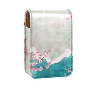 Custodia per rossetto,borsa per trucco portatile,custodia per cosmetici,organizer per trucco,Colore giapponese Monte Fuji Cherry Blossoms