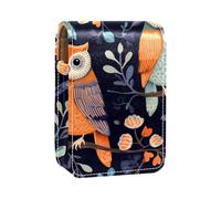 Custodia per rossetto,borsa per trucco portatile,custodia per cosmetici,organizer per trucco,fiore del gufo del fumetto