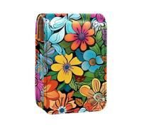 Custodia per rossetto,borsa per trucco portatile,custodia per cosmetici,organizer per trucco,fiore floreale astratto del fumetto