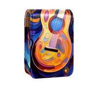 Custodia per rossetto,borsa per trucco portatile,custodia per cosmetici,organizer per trucco,la musica di arte astratta nota la chitarra