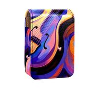 Custodia per rossetto,borsa per trucco portatile,custodia per cosmetici,organizer per trucco,la musica di arte astratta nota la chitarra
