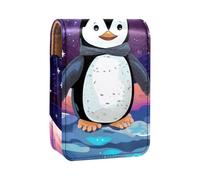Custodia per rossetto,borsa per trucco portatile,custodia per cosmetici,organizer per trucco,Modello di pinguino simpatico cartone animato