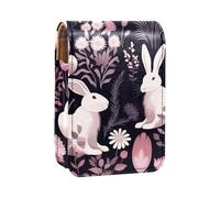 Custodia per rossetto,borsa per trucco portatile,custodia per cosmetici,organizer per trucco,Modello di fiore animale simpatico coniglio
