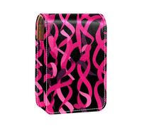 Custodia per rossetto,borsa per trucco portatile,custodia per cosmetici,organizer per trucco,Nastro rosa per cancro al seno