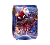 Custodia per rossetto,borsa per trucco portatile,custodia per cosmetici,organizer per trucco,Natale Babbo Natale Winter Deer Moon